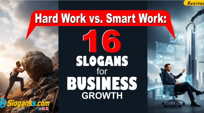 Hard Work vs. Smart Work: 16 Slogans for Business Growth