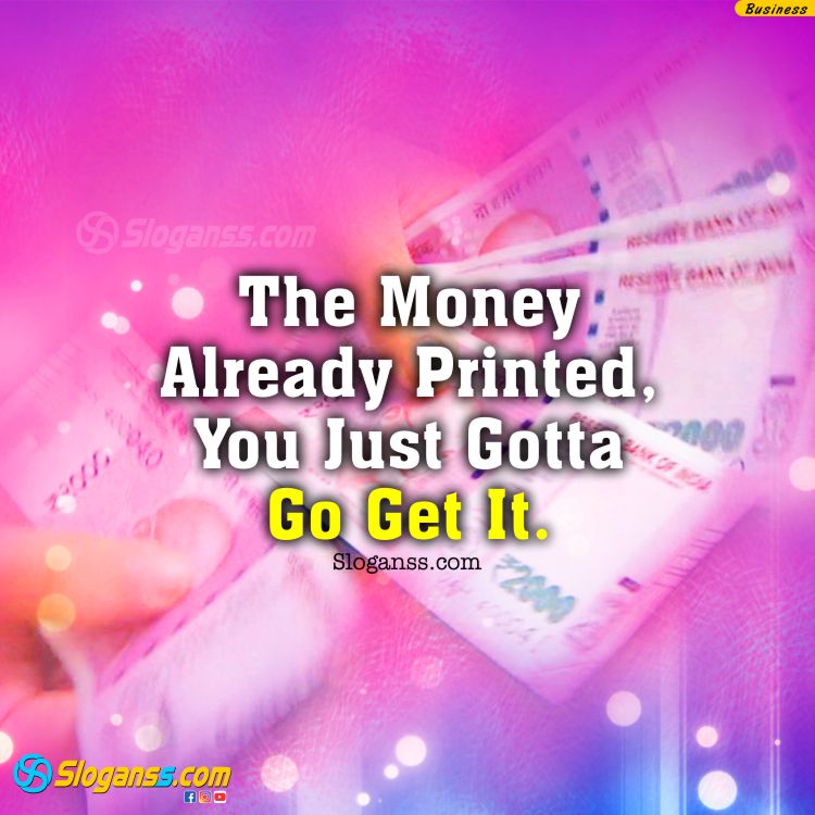 money-motivation-business-growth-slogan